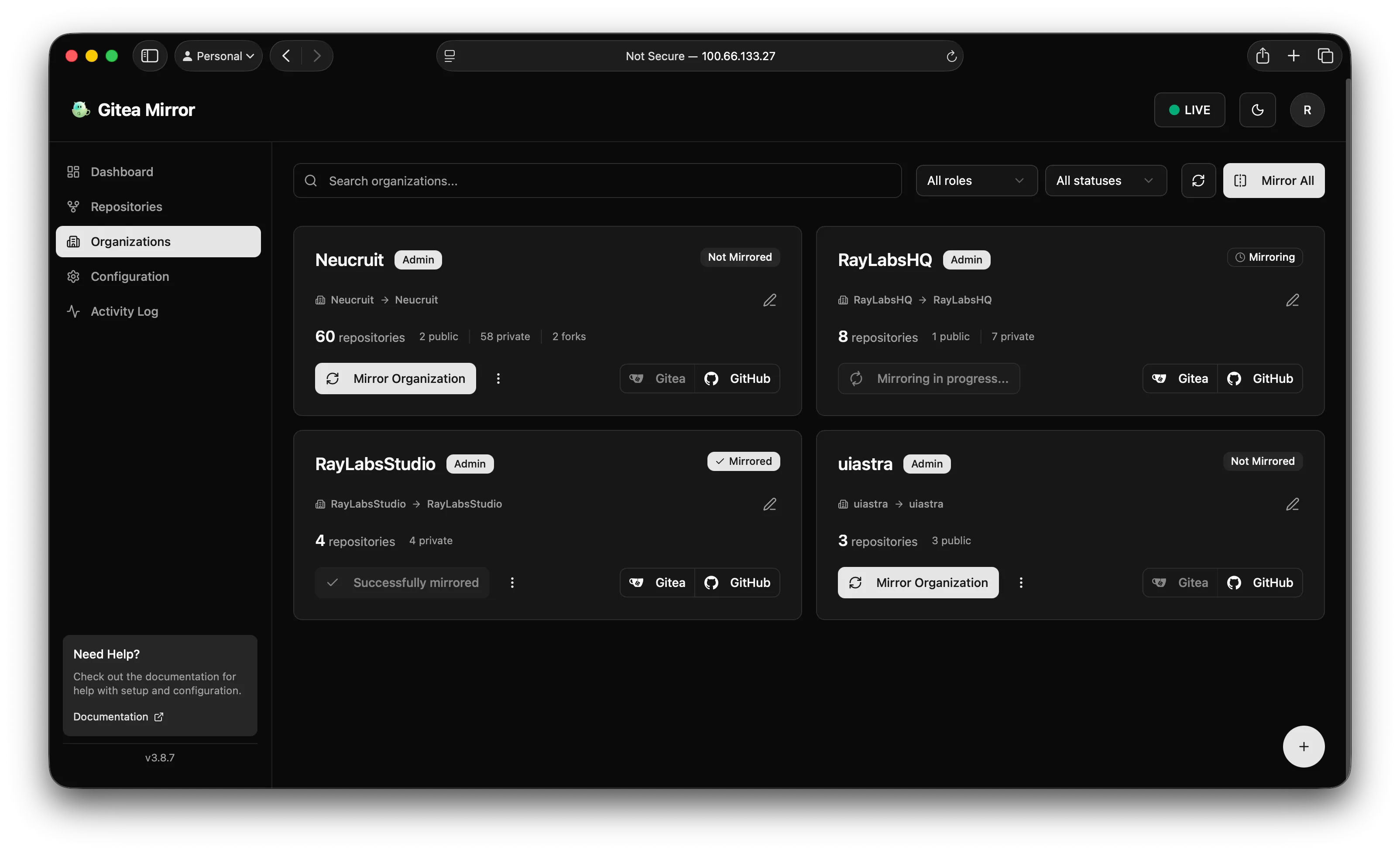 Organization Management